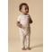 LIL' ATELIER BABY regular casual broek ecru