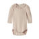 LIL' ATELIER BABY romper lichtroze met textuur