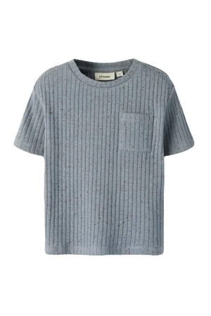 T-shirt fijn gebreid blauw