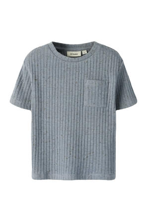 T-shirt fijn gebreid blauw