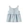 LIL' ATELIER MINI mouwloze top light blue denim