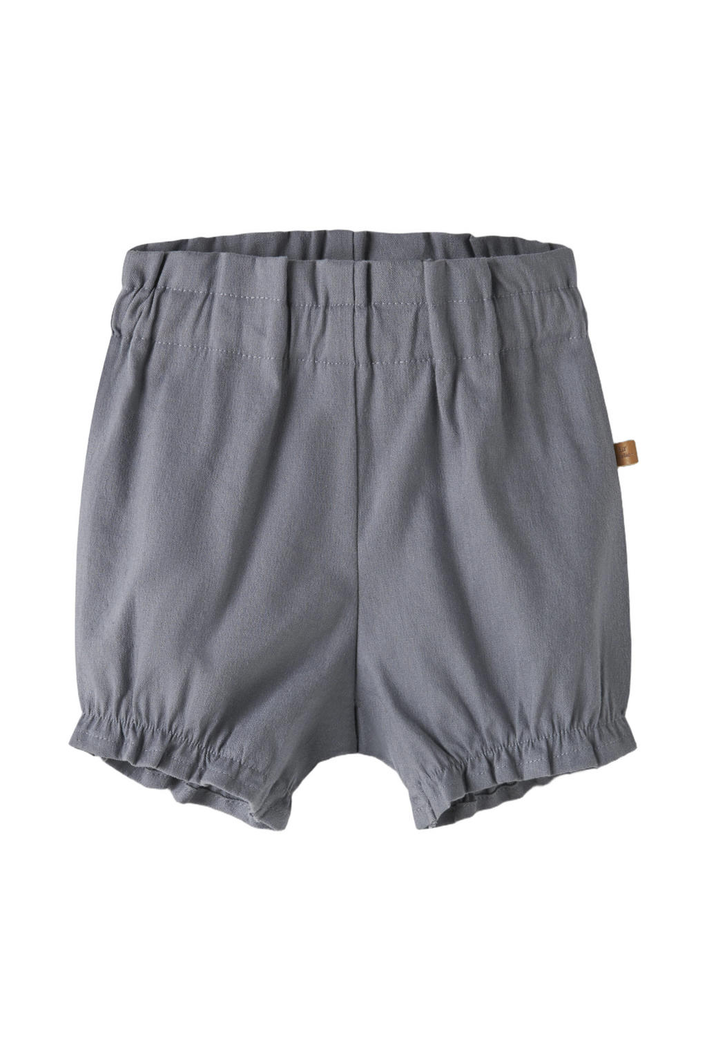 Grijze jongens LIL' ATELIER BABY bloomer van viscose met regular waist, elastische tailleband en effen