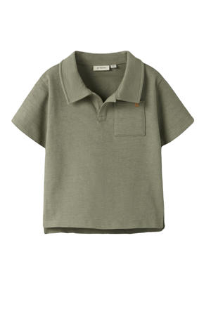 polo groen met textuur