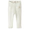 LIL' ATELIER BABY slim regular waist legging ecru met textuur