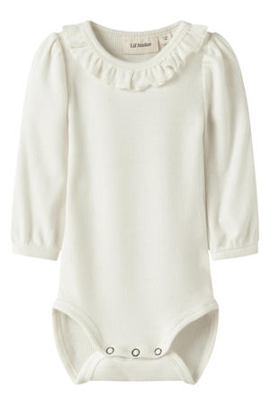romper ecru met textuur