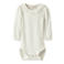 LIL' ATELIER BABY romper ecru met textuur
