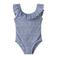 LIL' ATELIER MINI badpak met ruches blauw