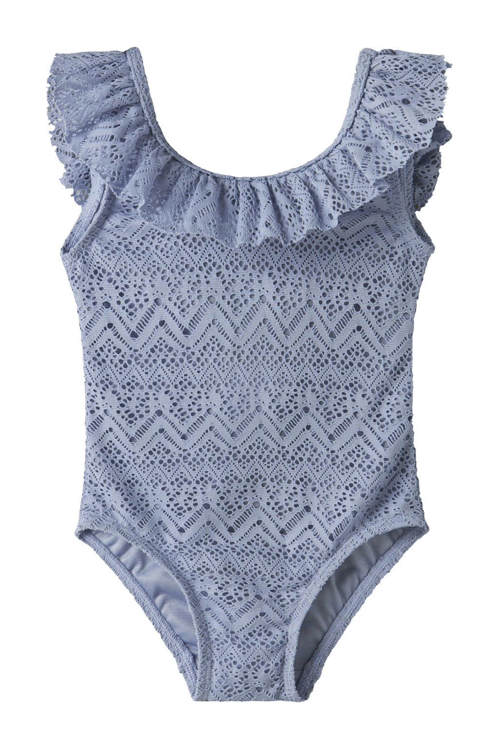 LIL' ATELIER MINI badpak met ruches blauw