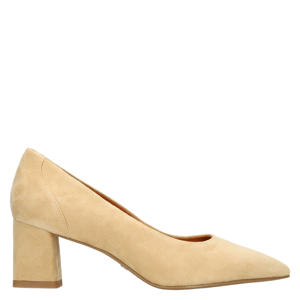 suède pumps beige