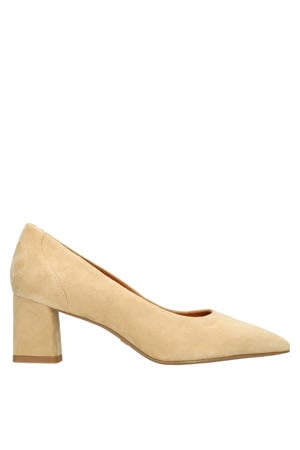 suède pumps beige