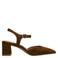 No Stress suède pumps bruin