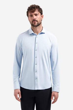 regular casual overhemd lichtblauw