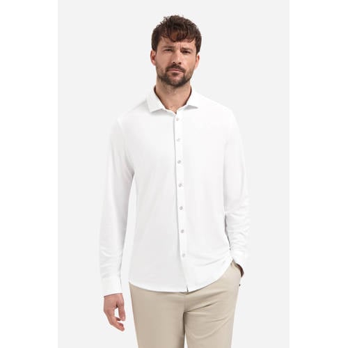 No Excess regular casual overhemd wit afbeelding