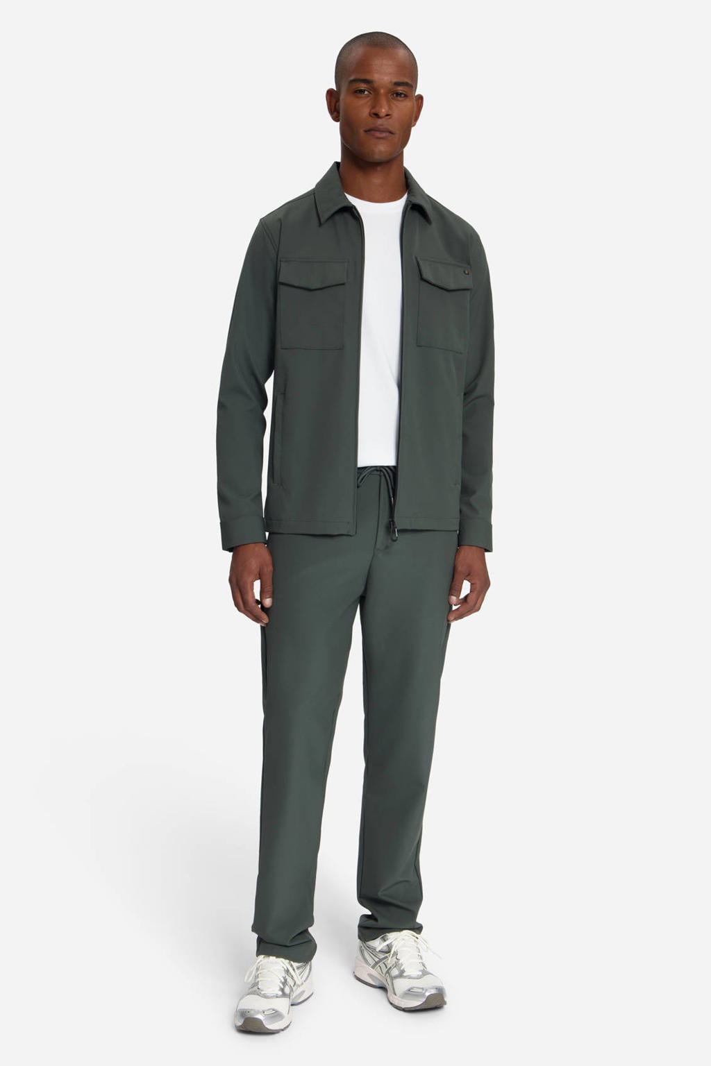No Excess overshirt donkergroen
