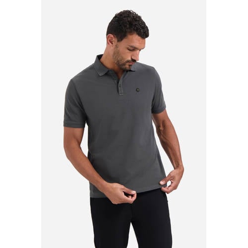 No Excess regular polo grijs afbeelding