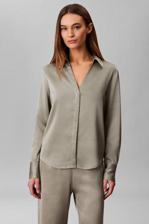 blouse grijsgroen