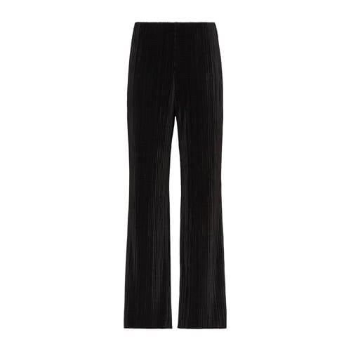 Calvin Klein straight regular waist broek zwart afbeelding