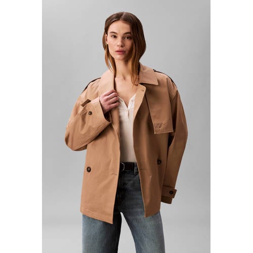 Calvin Klein trenchcoat bruin afbeelding