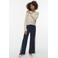 VERO MODA GIRL wide leg casual broek donkerblauw