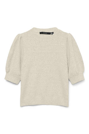 trui fijn gebreid beige