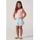 Levi's denim gebloemde short light blue denim