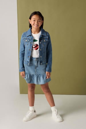 denim spijkerrok medium blue denim