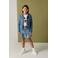 Levi's denim spijkerrok medium blue denim