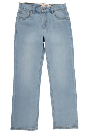 straight leg jeans light blue denim