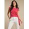 Red Button jersey gestreepte top rood gebreid