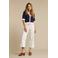 Red Button Conny Fancy Stitching Off White L26 cropped jeans ecru