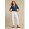 Red Button Caitlina Sidepatch White straight leg jeans wit