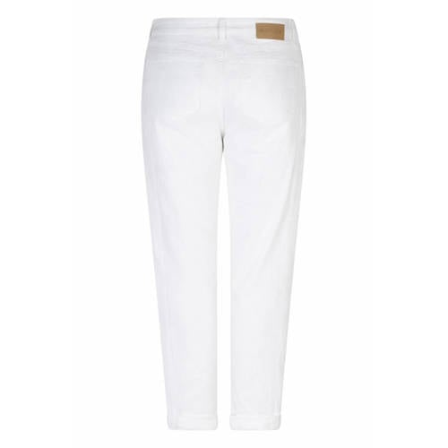 Red Button Caitlina Sidepatch White straight leg jeans wit afbeelding