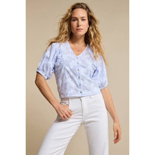 Red Button Colette 5pocket white straight leg jeans wit afbeelding