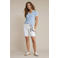 Red Button straight high waist denim short wit