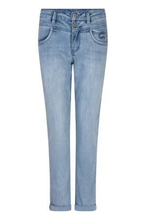 Sienna Bleach high waist slim fit jeans light blue denim