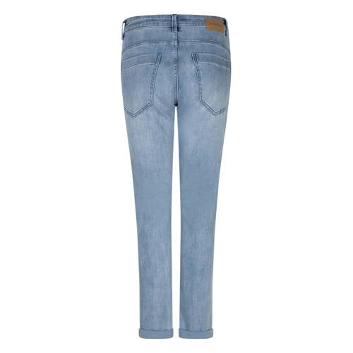 Red Button Sienna Bleach high waist slim fit jeans light blue denim afbeelding