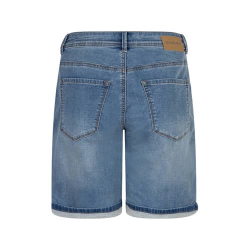 Red Button straight high waist short medium blue denim afbeelding