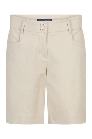 straight high waist chino short beige
