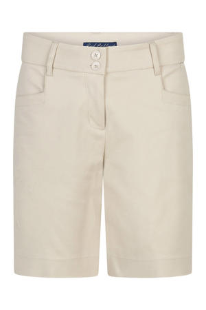 straight high waist chino short beige