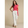 Red Button Bibette Off-White & Buttons high waist flared jeans ecru