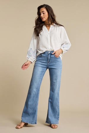 Brielle Flare Denim light stone flared jeans medium blue denim