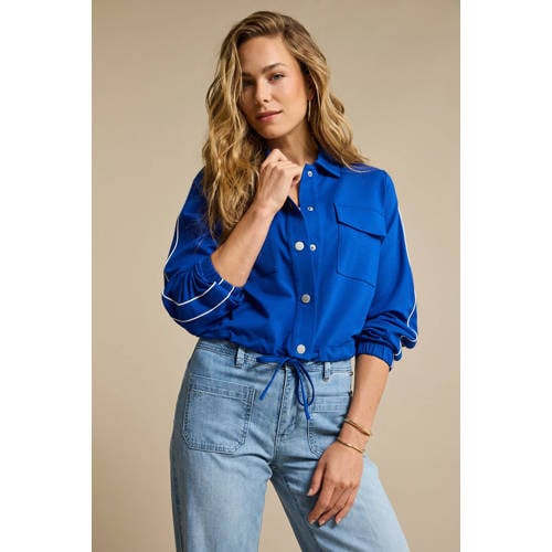 Red Button Colette Frontpatchpockets white bleach straight leg jeans light blue denim afbeelding