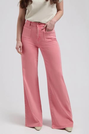Ana Flared Pocket flared jeans koraalrood