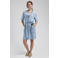 Florez mini jurk light blue denim
