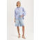 Florez straight regular waist short light blue denim