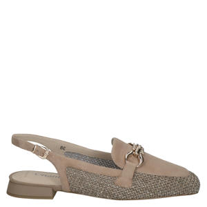 slingback loafers beige