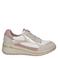 Caprice Danica leren sneakers wit/beige/roze