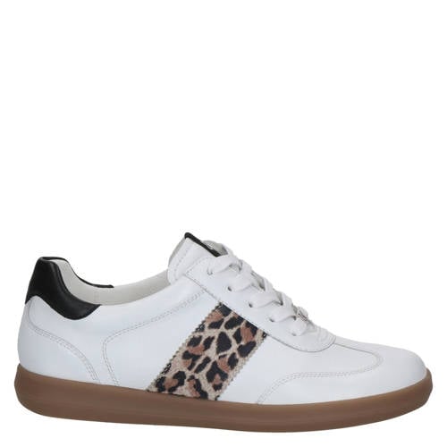 Caprice Manou leren sneakers wit/panter afbeelding