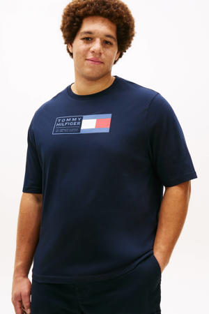 regular T-shirt Plus Size donkerblauw