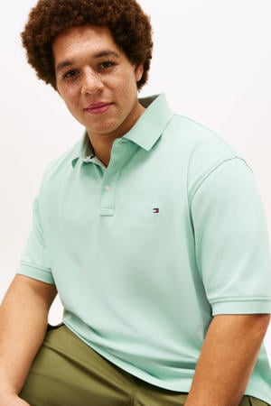 regular polo Plus Size mintgroen